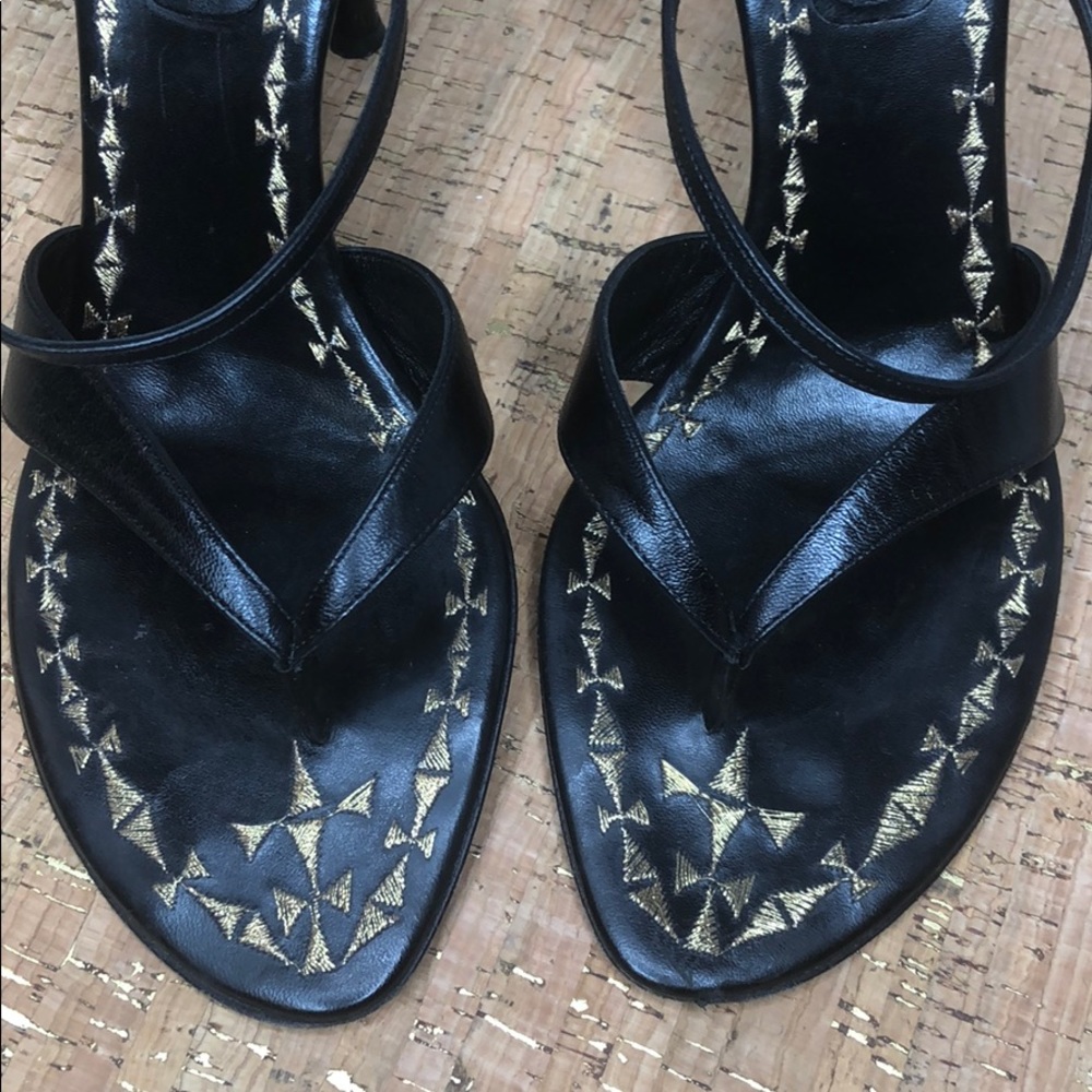 Sergio Rossi Sandal Slide Stiletto EUC sz 40 - Picture 3 of 8